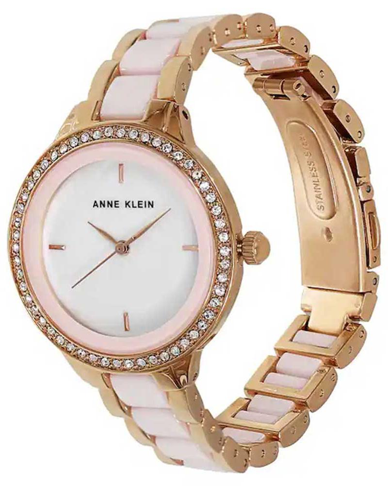 Anne Klein Women CERAMICS Mother of Pearl Analog Watch SKU-ID