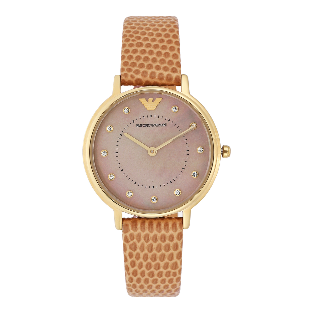 Buy Online Emporio Armani Women Round Pink Watches ar11151 at Best Price Helios Store