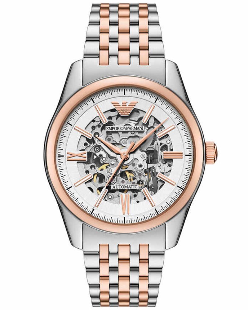 Emporio armani Men Antonio Round Silver Watches