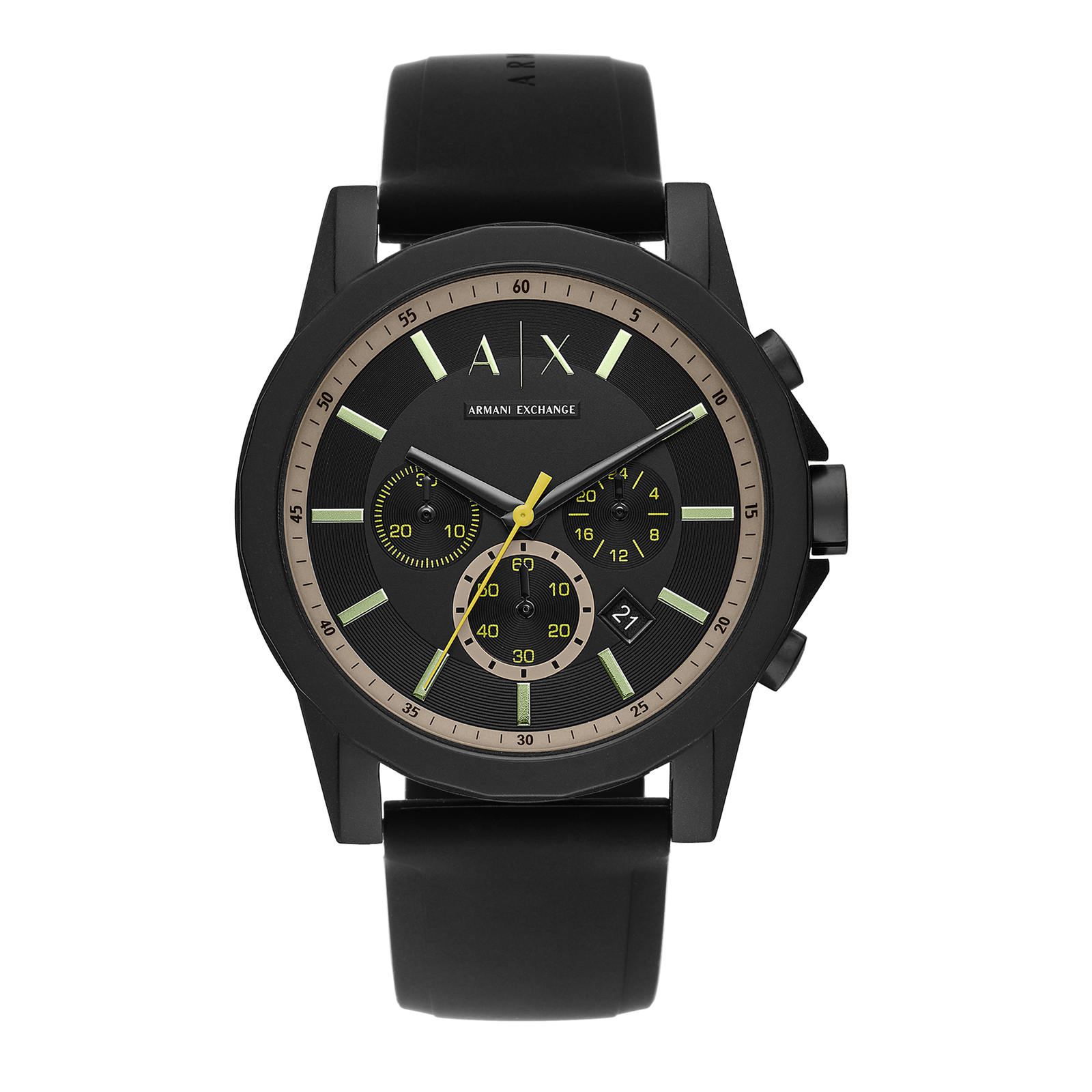 Buy Online Armani Exchange Men Round Black Watches ax1343 at Best Price Helios Store