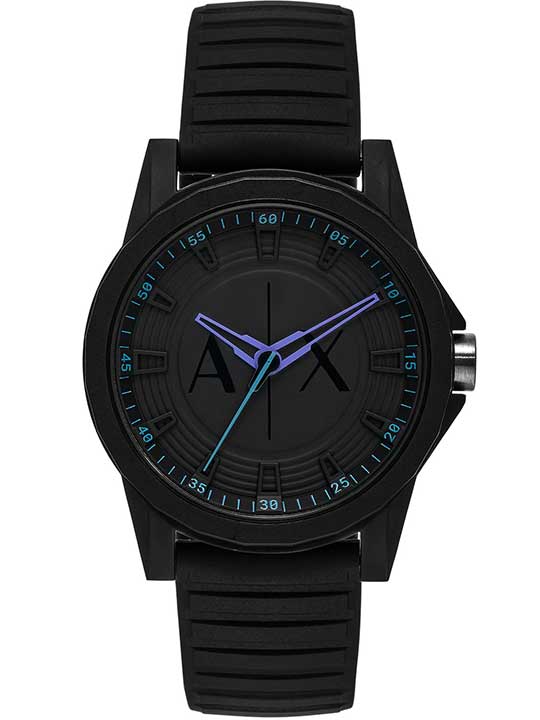 Armani exchange Men Outerbanks Round Black Watches