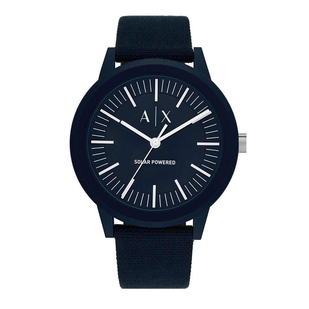 Armani Exchange Men Round Blue Watches