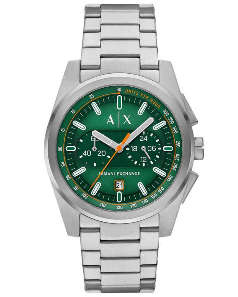 Armani exchange Men Round Green Watches