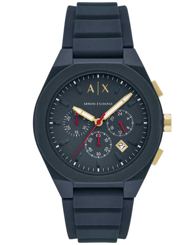 Armani exchange Men Sync Round Blue Watches