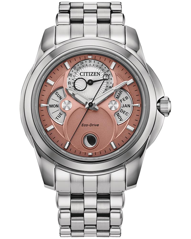 Citizen Men Calendrier Salmon Analog Watch SKU-ID BU0080-52X