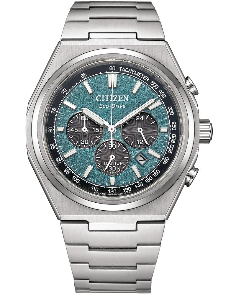 Citizen Men ZENSHIN-ECO DRIVE Teal Analog Watch SKU-ID CA4610-85X