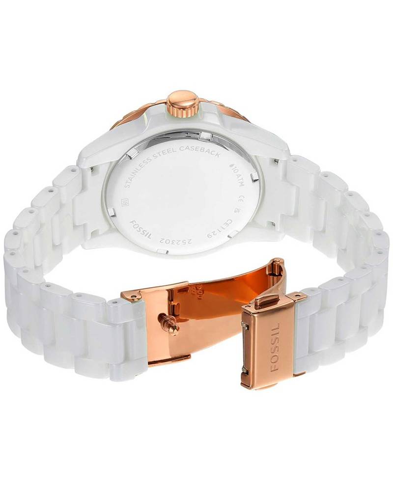 Fossil Women FB-01 Silver Analog Watch SKU-ID CE1129 Helios The