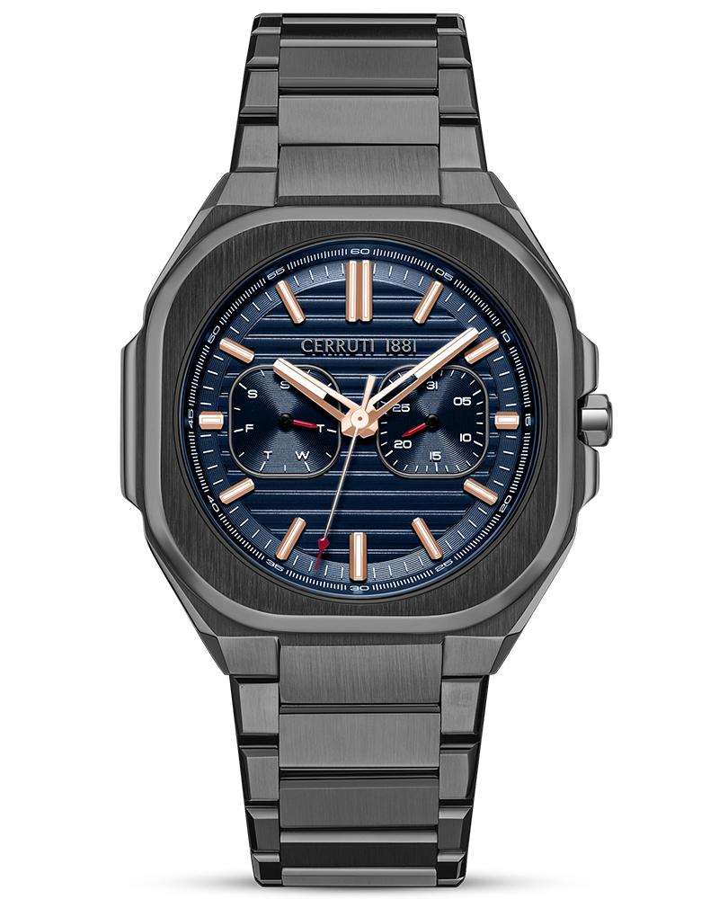 Cerruti 1881 Men SS25 Blue Multifunction Watch SKU-ID