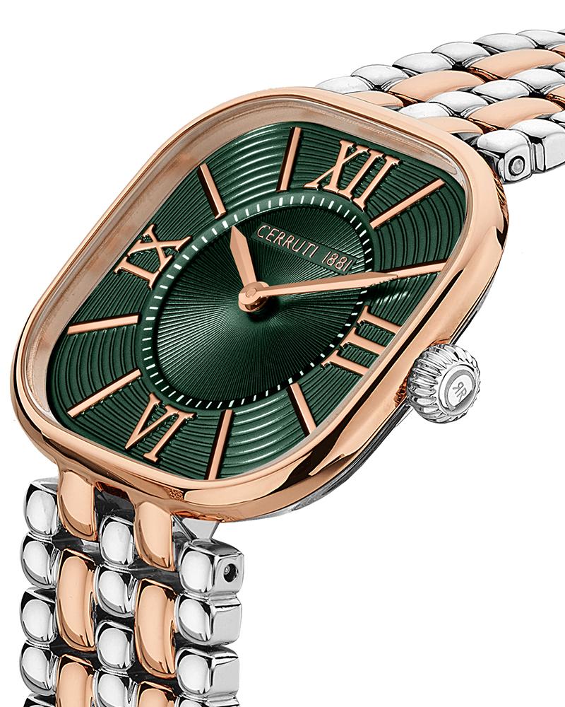 Cerruti 1881 Women SS25 Green Multifunction Watch SKU-ID Cerruti 1881 Women SS25 Green Multifunction Watch SKU-ID