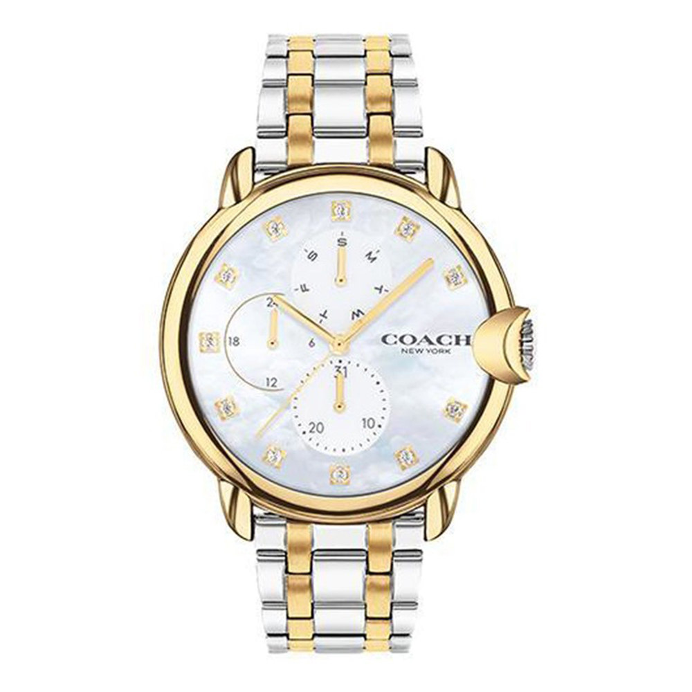 Coach Women Round Mother of Pearl Watches