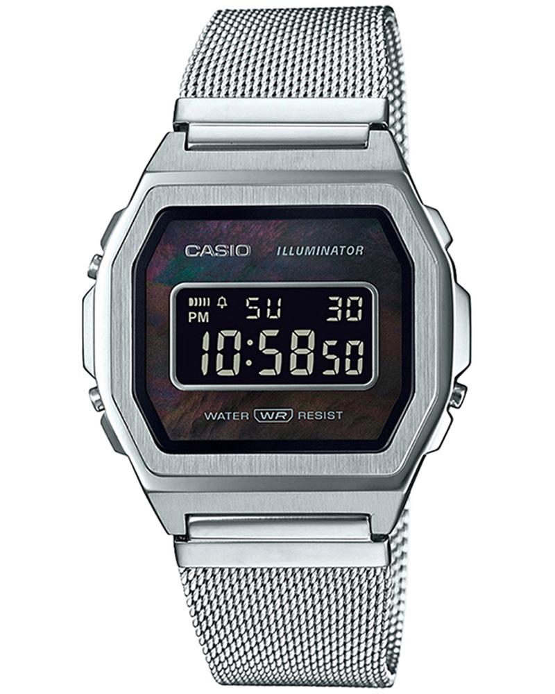Casio Unisex Vintage Square Black Watches