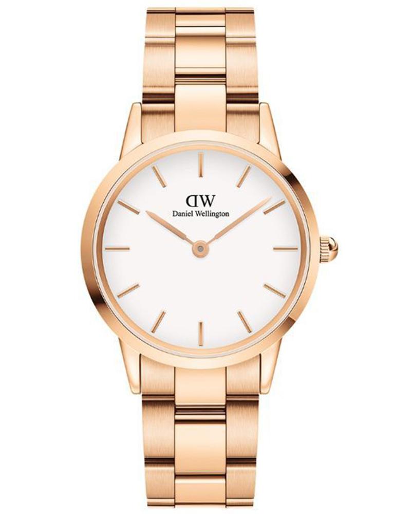 Daniel Wellington Women Iconic Link Round White Watches