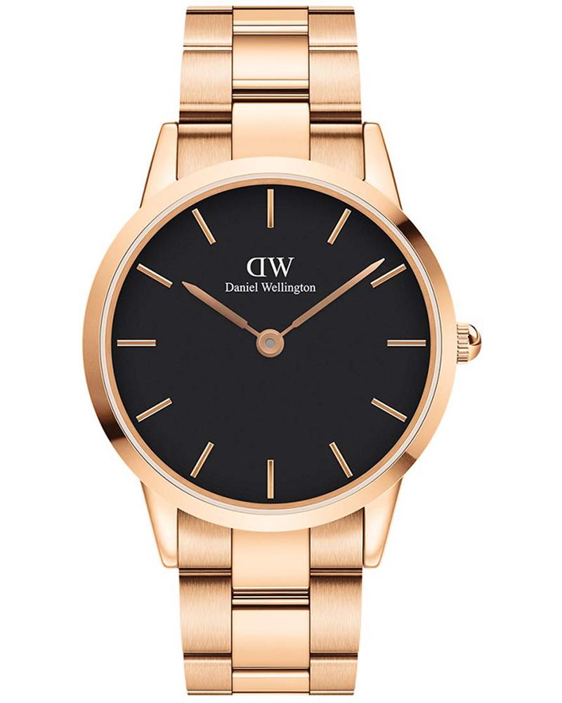 Daniel Wellington Men Iconic Link Round Black Watches