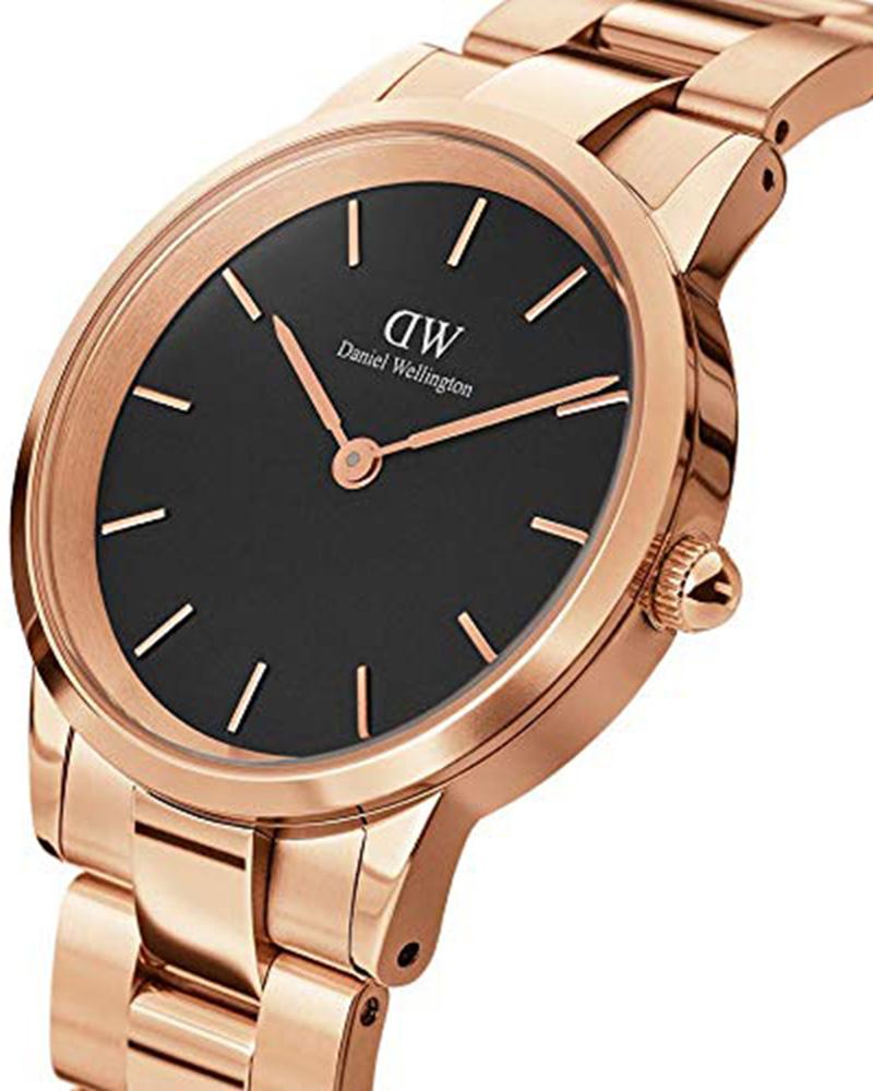 Daniel Wellington Men Iconic Link Round Black Watches