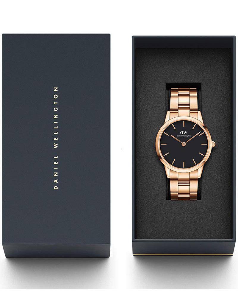 Daniel wellington Men Iconic Round Rose gold Watches