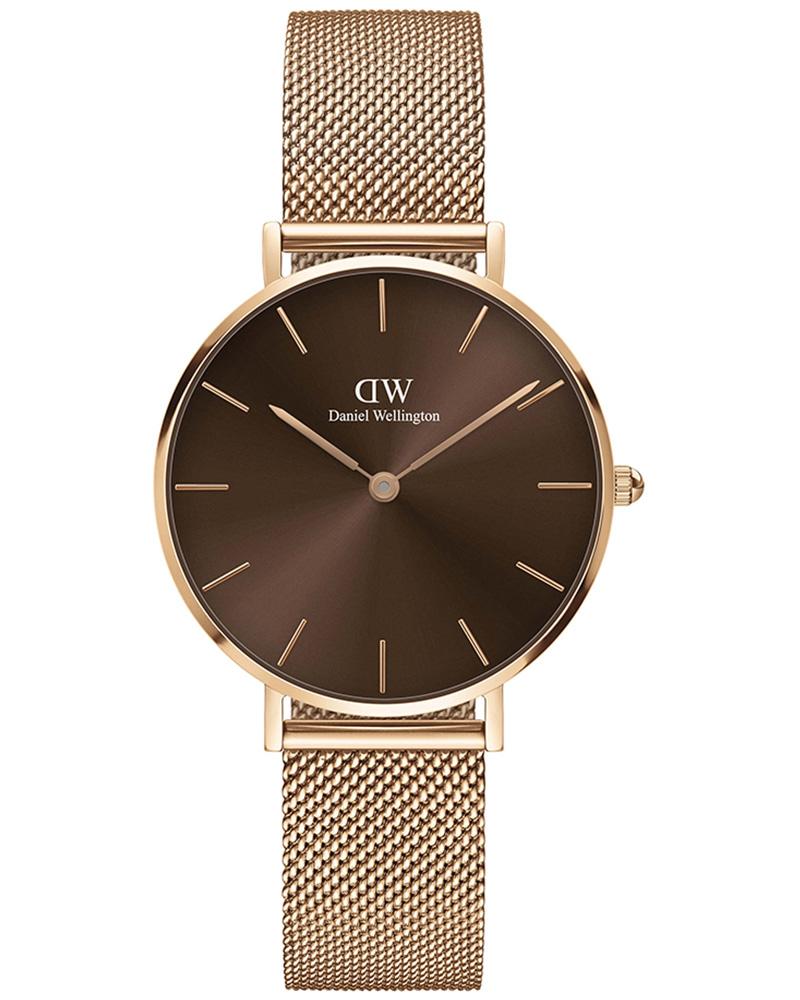 Daniel wellington Women Petite Round Brown Watches
