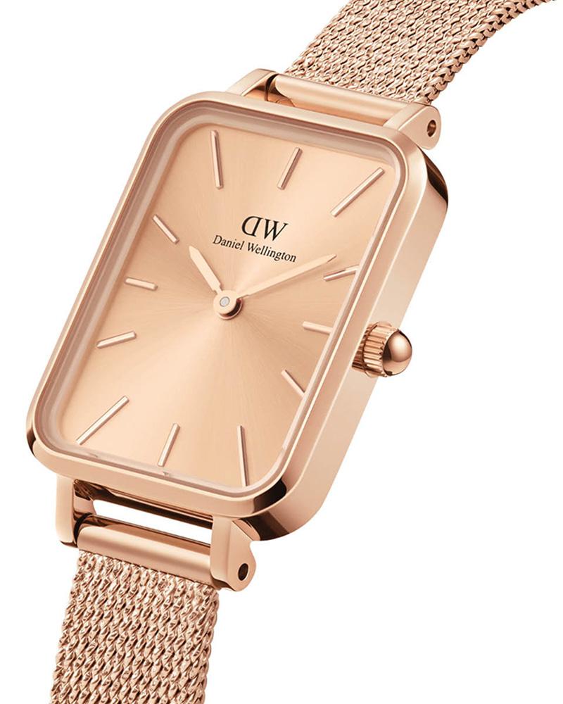 Daniel Wellington Women QUADRO Rose Gold Analog Watch SKU-ID