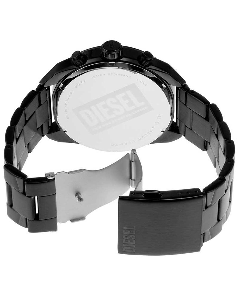 Diesel Men SPIKED Black Chronograph Watch SKU-ID DZ4644 | Helios