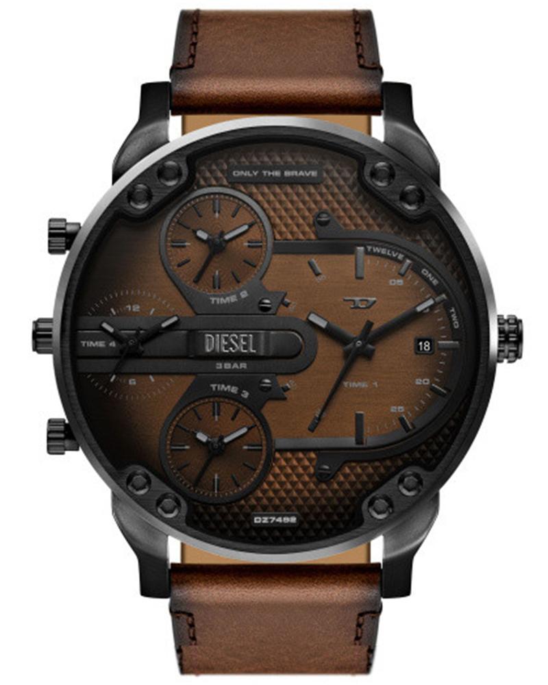 Diesel Men daddy Round Two tone Watches