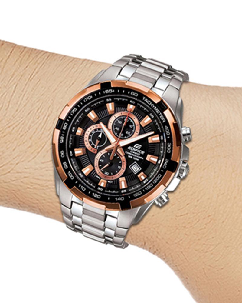 Casio Edifice Round Shape Men ED368 Helios Watch Store