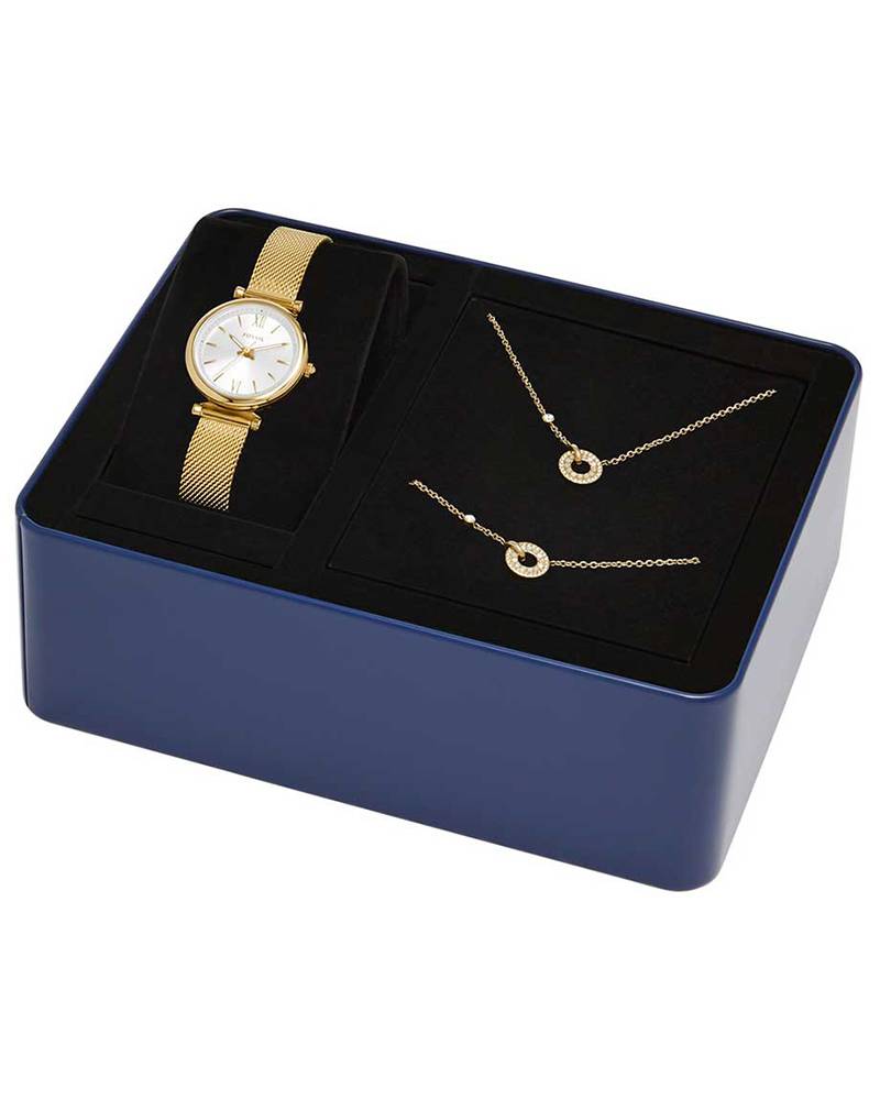 Fossil Women CARLIE White Analog Watch SKU-ID ES5251SET Helios