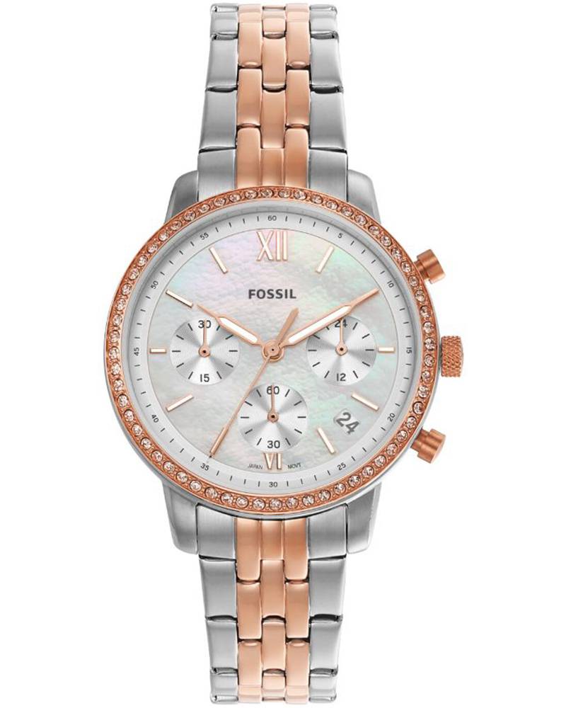 Fossil Women NEUTRA White Mother of Pearl Chronograph Watch SKU-ID