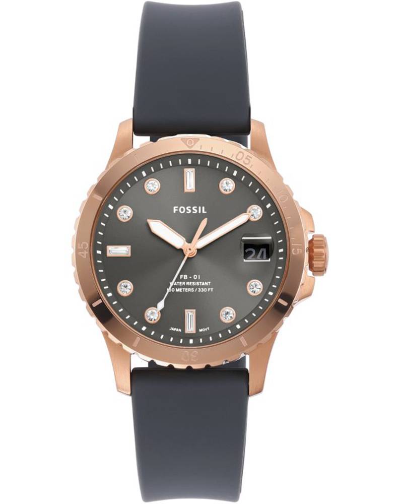 Fossil Women Fb-01 Round Gray Watches