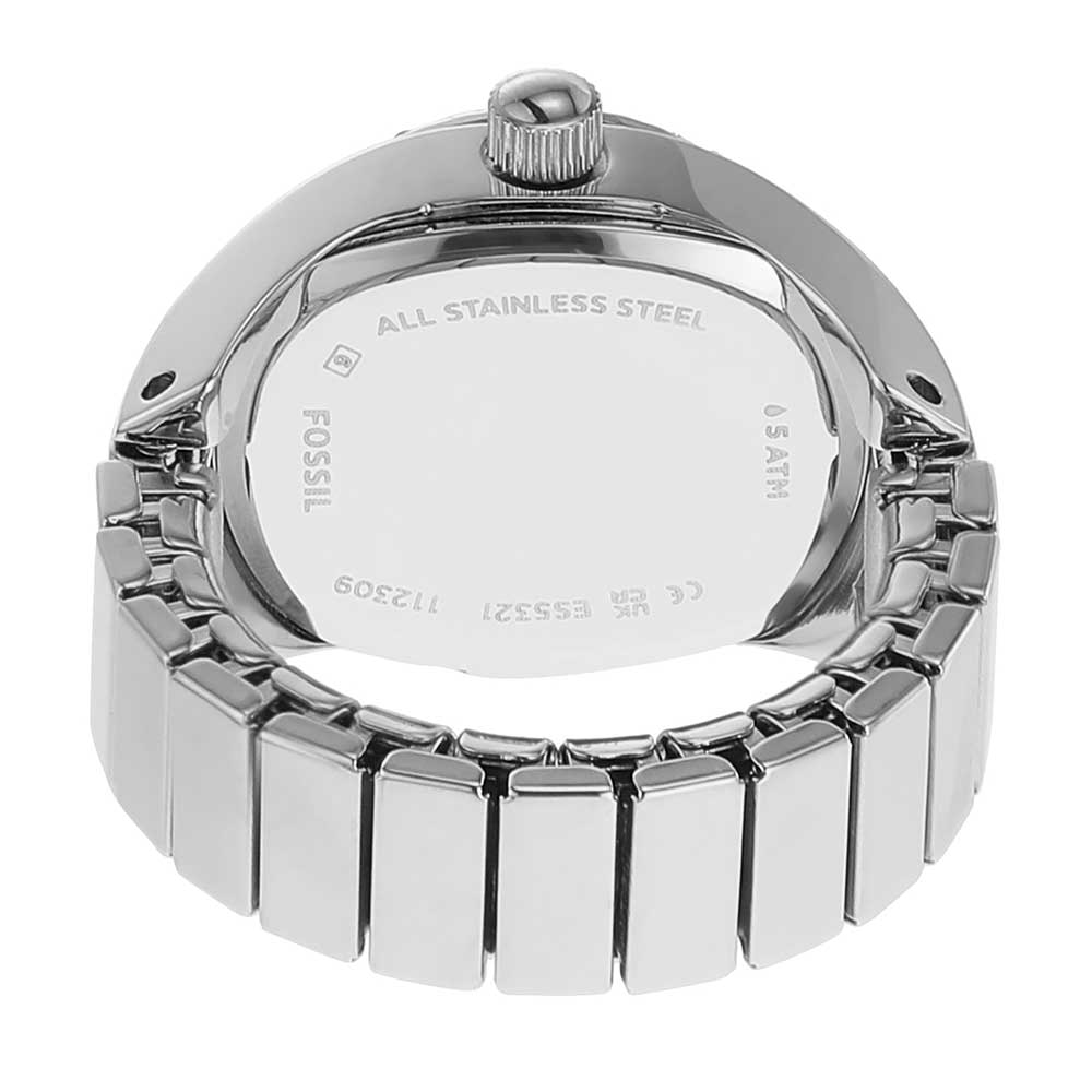 Fossil Women Ring watch Oval Silver Watches