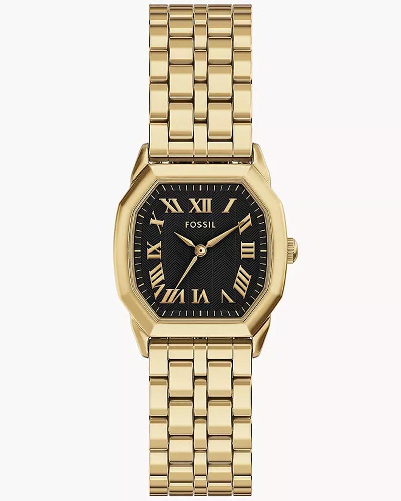 Fossil Women Harlow Octagon Black Watches