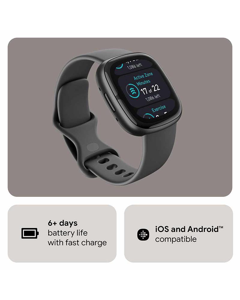 Fitbit Unisex SENSE Black Smart/Digital Watch SKU-ID FB521BKGB