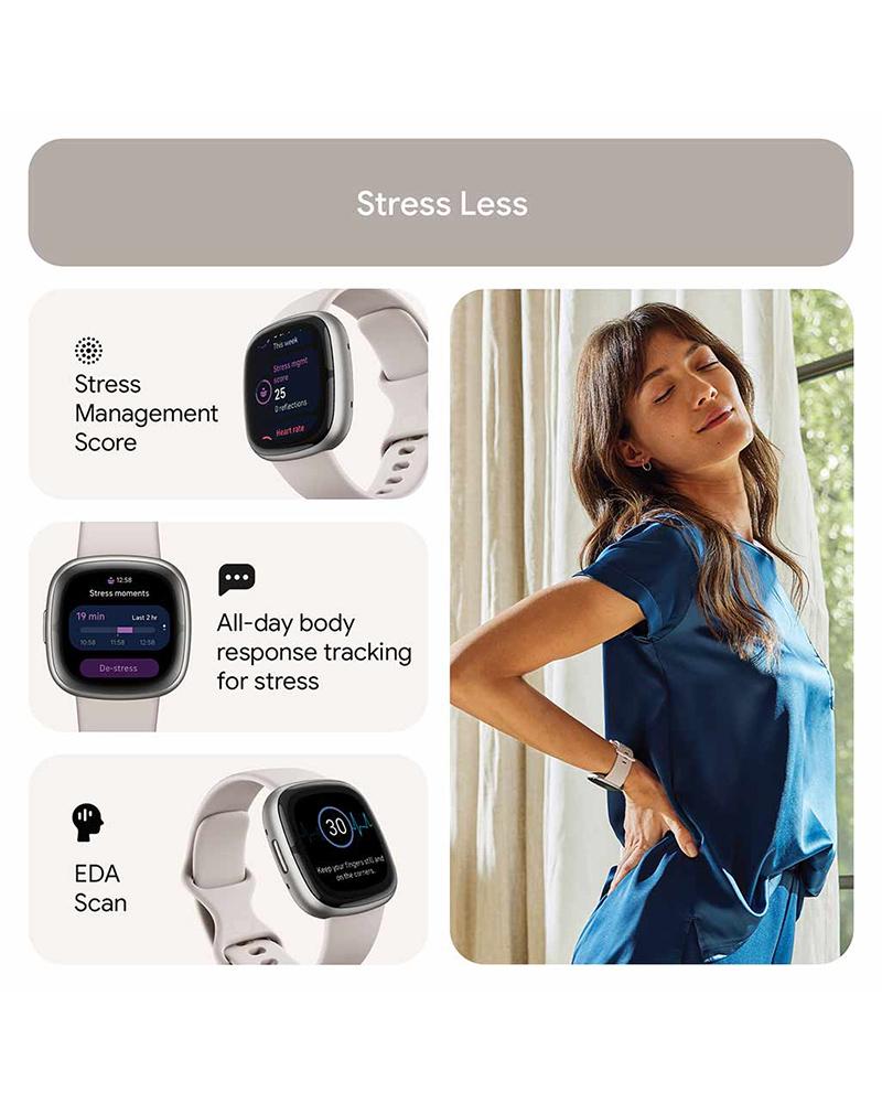 Fitbit Unisex SENSE Black Smart/Digital Watch SKU-ID FB521SRWT