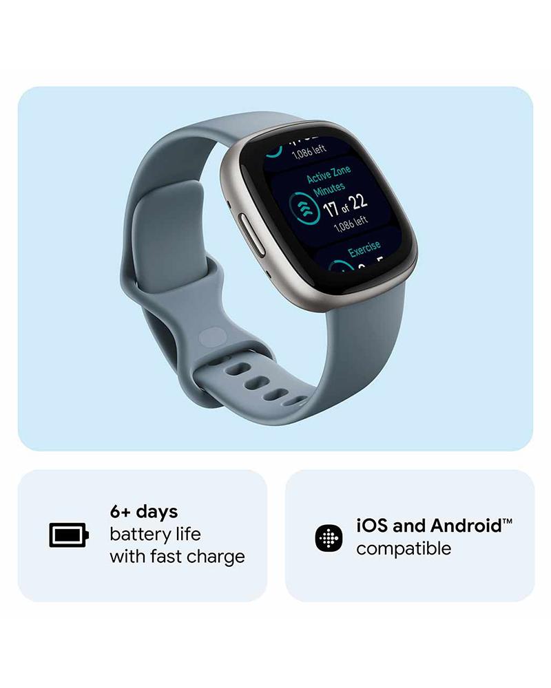 Fitbit Unisex VERSA 4 Grey Smart/Digital Watch SKU-ID