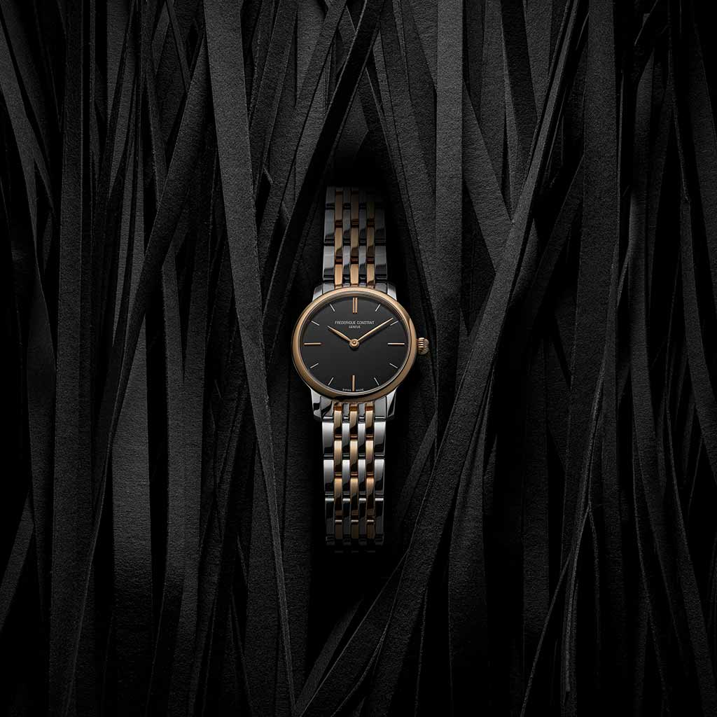 Frederique Constant Women SLIMLINE LADIES Black Analog Watch SKU