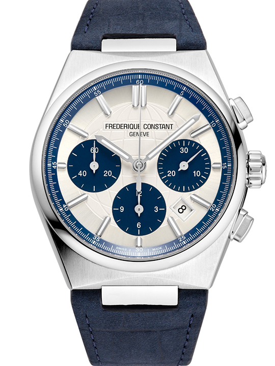 Frederique constant Men Highlife chronograph automatic Round Silver Watches