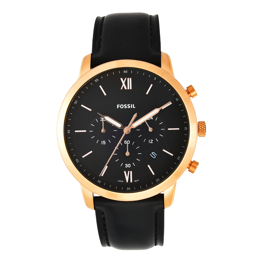 Buy Online Fossil Men Round Black Watches fs5381 at Best Price Helios Store