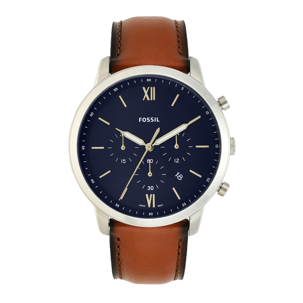 Buy Online Fossil Men Round Blue Watches fs5453 at Best Price Helios Store