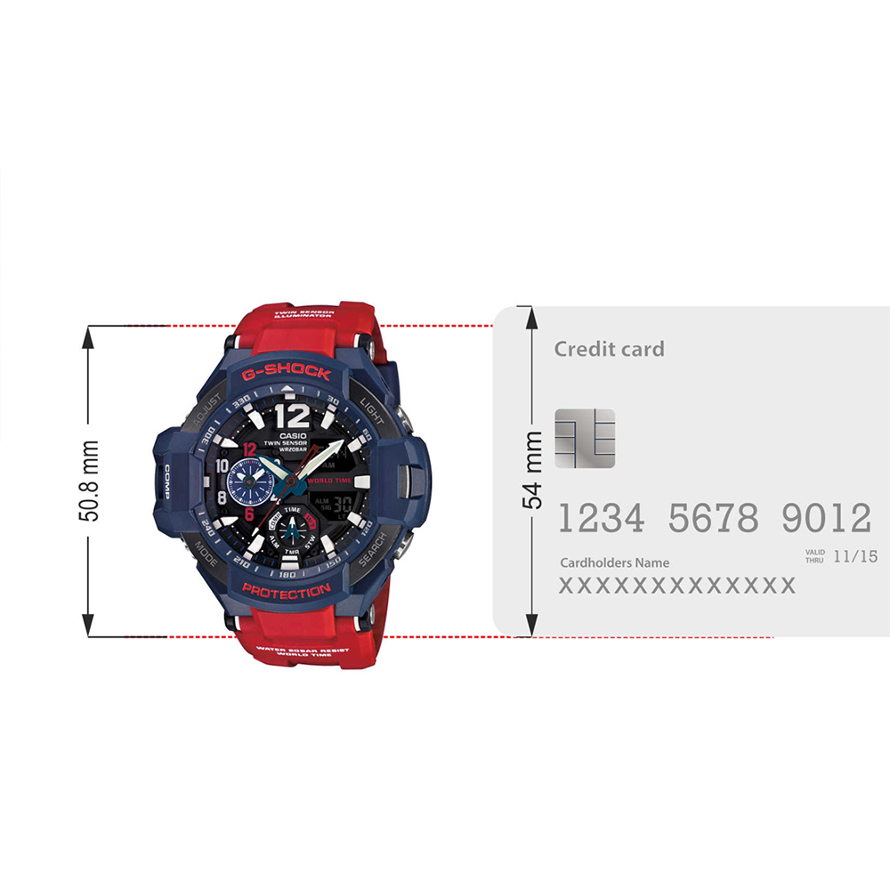 G-Shock Men MASTER OF G Blue Analog/Digital Watch SKU-ID G597