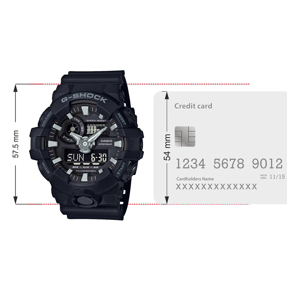 G-Shock Men G-SHOCK Black Analog/Digital Watch SKU-ID G715