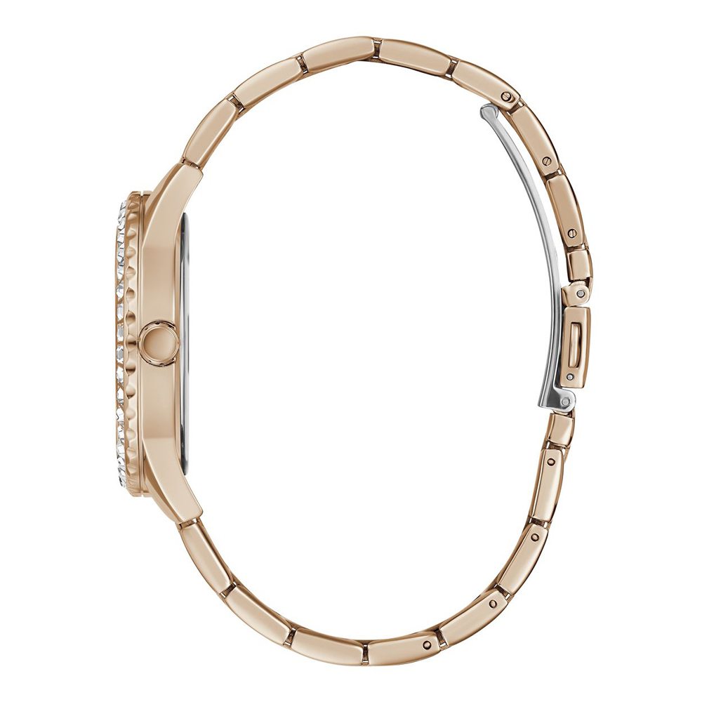 Guess Women GLITTER BURST Rose Gold Analog Watch SKU-ID GW0405L3