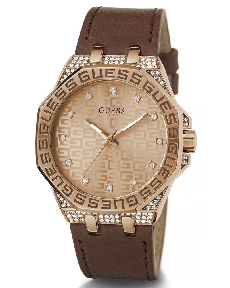 Guess Women Insignia Round Rose gold Watches