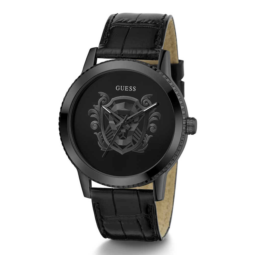 Swiss Watch Monarch Watch Company Guess Men Monarch Round Black