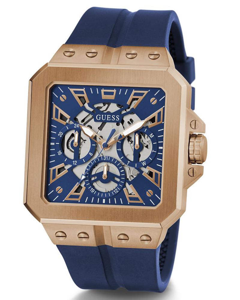 Guess Men LEO Blue Analog Watch SKU-ID GW0637G3 Helios The Watch