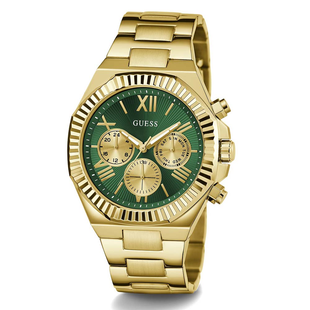 Guess Men EQUITY Green Analog Watch SKU-ID GW0703G2 Helios The