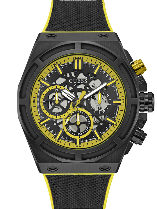 Guess Men Masterpiece Round Black Watches