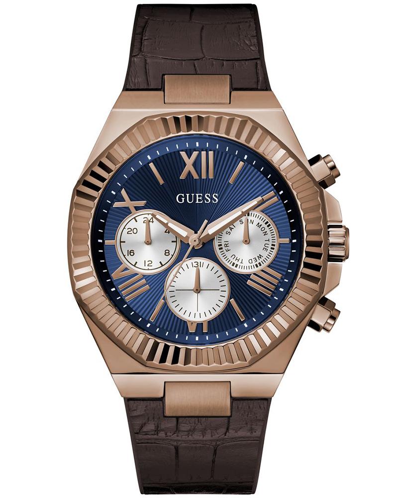 Guess Men Equity Round Blue Watches