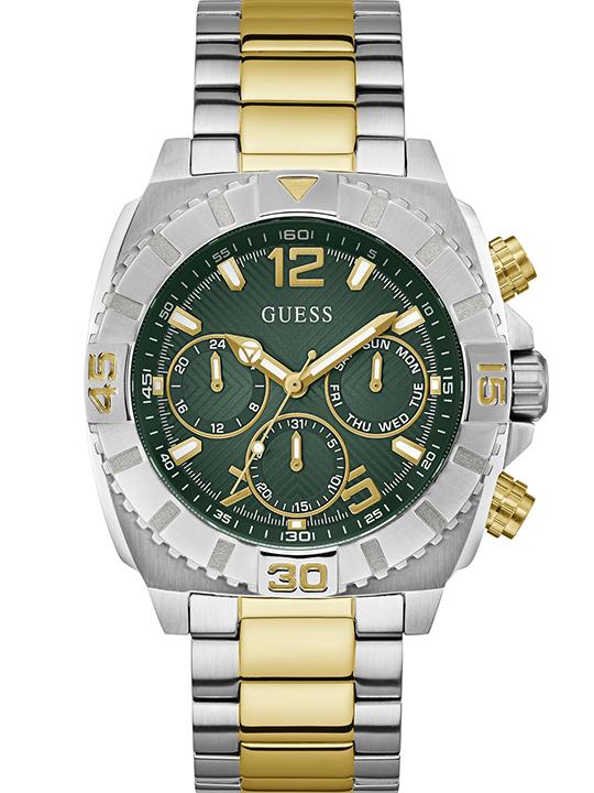 Guess Men Round Green Watches