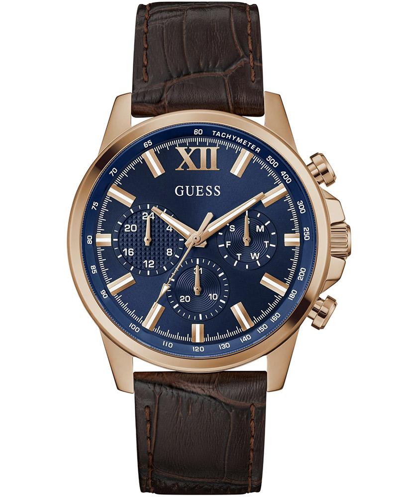 Guess Men WALKER Blue Analog Watch SKU-ID GW0901G3 Helios The