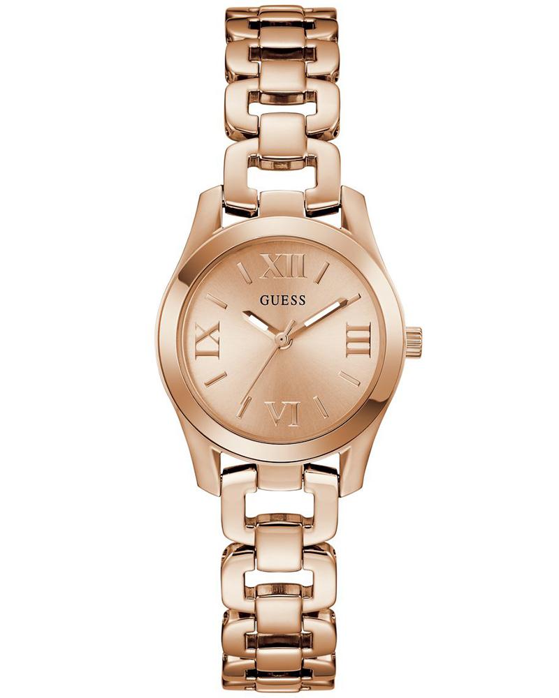 Guess Women Veda Round Rose gold Watches