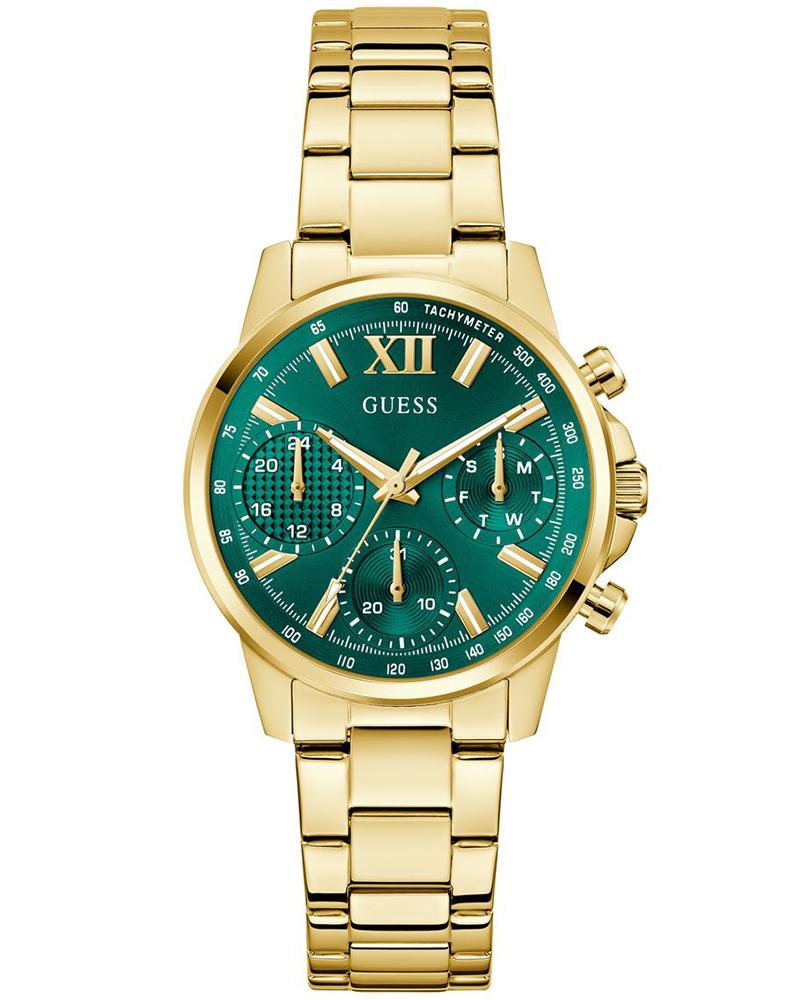 Guess Women Bailey Round Green Watches