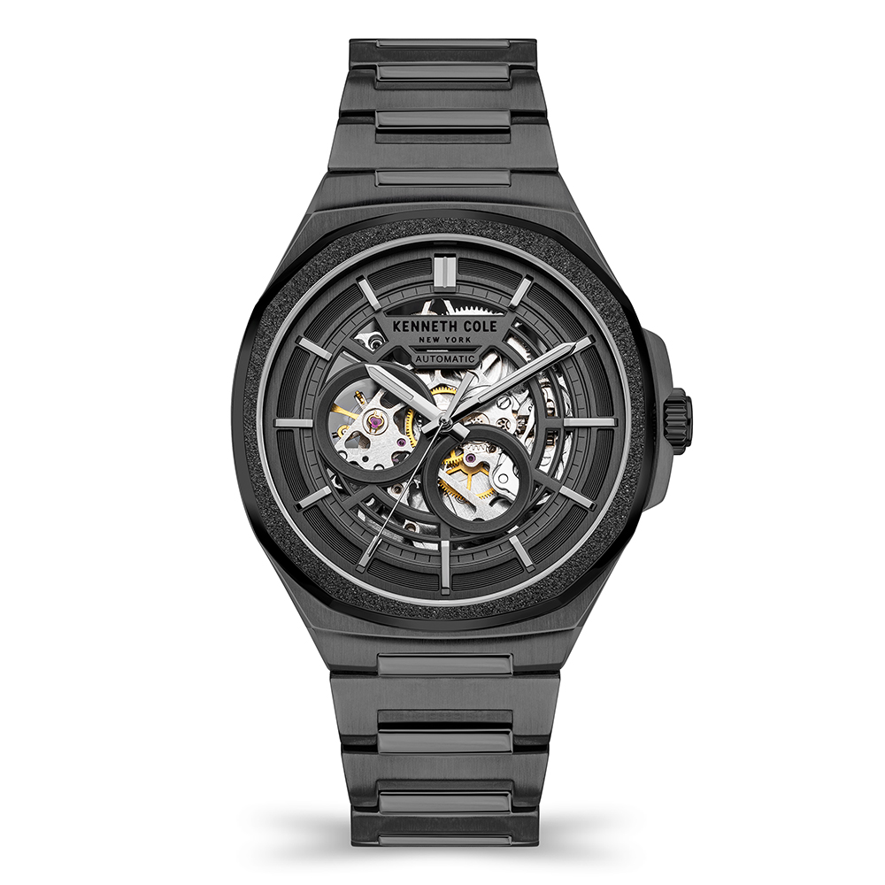 Buy Online Kenneth Cole Men Round Black Watches kcwgl2122302mn at Best Price Helios Store